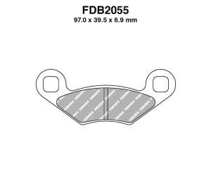 PASTIGLE FRENO FERODO MESCOLA SINTER MOTO CODICE FDB2055SG