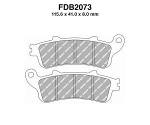 PASTIGLE FRENO FERODO MESCOLA ORGANICA MOTO CODICE FDB2073EF