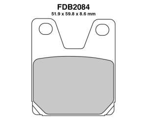 PASTIGLE FRENO FERODO MESCOLA ORGANICA MOTO CODICE FDB2084P