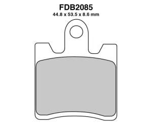 PASTIGLE FRENO FERODO MESCOLA ORGANICA MOTO CODICE FDB2085EF