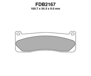 PASTIGLE FRENO FERODO MESCOLA RACING MOTO CODICE FDB2167CPRO