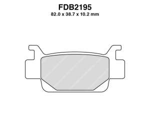 PASTIGLE FRENO FERODO MESCOLA SINTER MOTO CODICE FDB2195SG