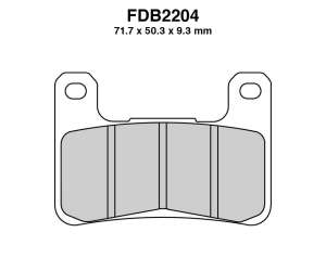 PASTIGLE FRENO FERODO MESCOLA SINTER MOTO CODICE FDB2204XRAC