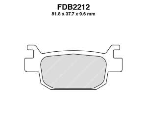 PASTIGLE FRENO FERODO MESCOLA SINTER MOTO CODICE FDB2212SM