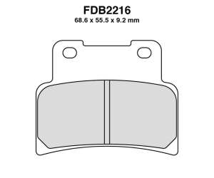PASTIGLE FRENO FERODO MESCOLA SINTER MOTO CODICE FDB2216SM