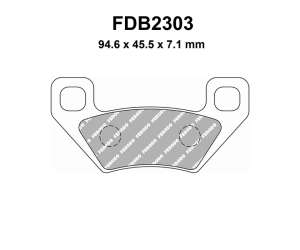 PASTIGLE FRENO FERODO MESCOLA ORGANICA MOTO CODICE FDB2303SG