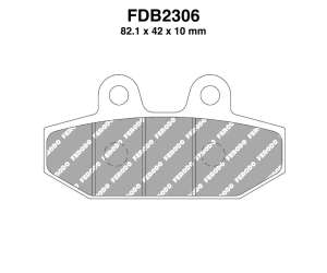 PASTIGLE FRENO FERODO MESCOLA ORGANICA MOTO CODICE FDB2306P