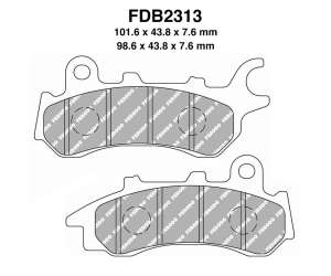 PASTIGLE FRENO FERODO MESCOLA ORGANICA MOTO CODICE FDB2313EF