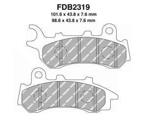 PASTIGLE FRENO FERODO MESCOLA ORGANICA MOTO CODICE FDB2319EF