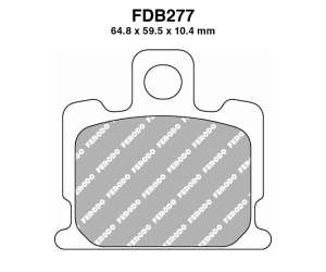 PASTIGLE FRENO FERODO MESCOLA ORGANICA MOTO CODICE FDB277P