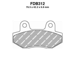 PASTIGLE FRENO FERODO MESCOLA ORGANICA MOTO CODICE FDB312EF
