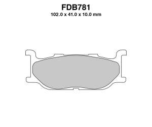 PASTIGLE FRENO FERODO MESCOLA ORGANICA MOTO CODICE FDB781EF