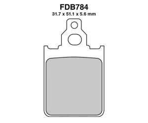 PASTIGLE FRENO FERODO MESCOLA ORGANICA MOTO CODICE FDB784AG