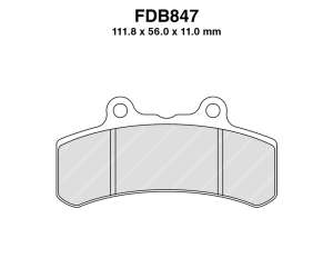 PASTIGLE FRENO FERODO MESCOLA ORGANICA MOTO CODICE FDB847P