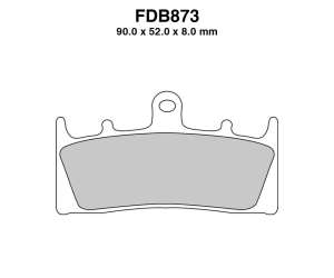 PASTIGLE FRENO FERODO MESCOLA ORGANICA MOTO CODICE FDB873EF