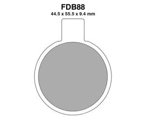 PASTIGLE FRENO FERODO MESCOLA ORGANICA MOTO CODICE FDB88P