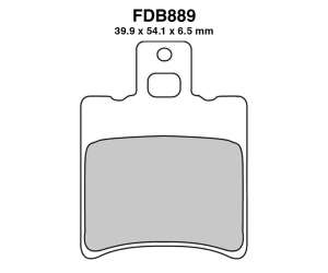 PASTIGLE FRENO FERODO MESCOLA ORGANICA MOTO CODICE FDB889EF