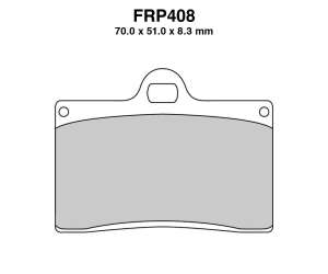 PASTIGLE FRENO FERODO MESCOLA ORGANICA MOTO CODICE FRP408P