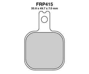 PASTIGLE FRENO FERODO MESCOLA ORGANICA MOTO CODICE FRP415P