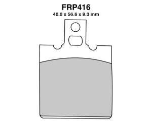 PASTIGLE FRENO FERODO MESCOLA ORGANICA MOTO CODICE FRP416P