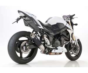 Scarico SUZUKI GSX-S 750 2017 - 2018  .  SHARK Factory Slip on terminale di scarico Alluminio anodizzato colore nero