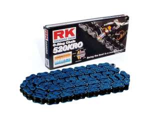 CATENA PER MOTO 520KRO 120 MAGLIE CLF BLU PRODOTTA DA RK 