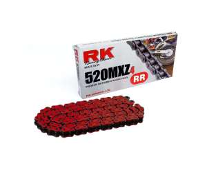 CATENA PER MOTO 520MXZ4 120 MAGLIE CL ROSSA PRODOTTA DA RK 