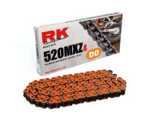 CATENA PER MOTO 520MXZ4 120 MAGLIE CL ARANCIO PRODOTTA DA RK 