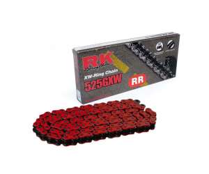 CATENA PER MOTO 525GXW 120 MAGLIE CLF ROSSA PRODOTTA DA RK 