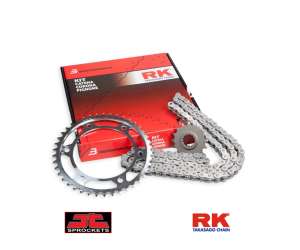 KIT CATENA MOTO PER HONDA CB HORNET 60007 -11 IL KIT E COMPOSTO DA PIGNONE CORONA E CATENA