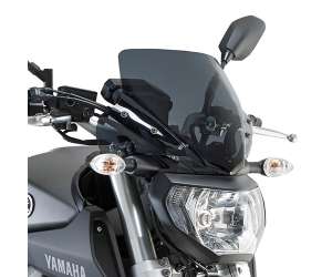 Cupolino parabrezza  per YAMAHA MT 09 850  2013 - 2014 - 2015 - 2016   Fabbricato da Kappa colore fume codice prodotto KA2115