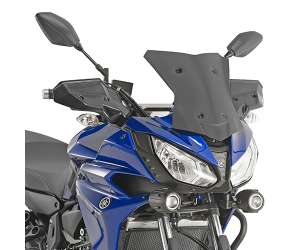 Cupolino parabrezza  per YAMAHA MT 07 Tracer  2016 - 2017 - 2018   Fabbricato da Kappa colore nero codice prodotto KD2130BO
