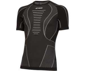 Maglia moto, bici e running tecnica sportiva antivento spyder a maniche corte grigia XTECH taglia XXS