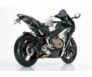 Scarico HONDA CBR1000RR anno  2008 - 2009 - 2010 - 2011 - 2012 - 2013   terminale di scarico HURRIC Supersport Slip on in Alluminio lucidato colore argento