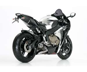 Scarico HONDA CBR1000RR anno  2008 - 2009 - 2010 - 2011 - 2012 - 2013   terminale di scarico HURRIC Supersport Slip on in carbonio colore carbonio