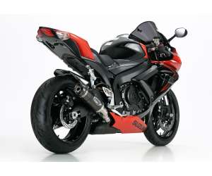 Scarico SUZUKI GSX-R 600 2008 - 2009 - 2010  .  SHARK Street GP Slip on terminale di scarico carbonio colore carbonio