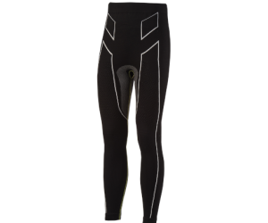 Pantaloni moto, bici e running tecnici sportivi antivento invernali neri e bianchi XTECH taglia XXS