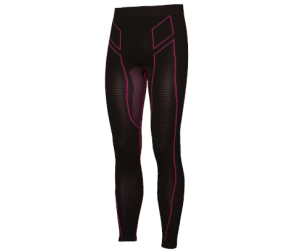 Pantaloni moto, bici e running tecnici sportivi antivento invernali neri e rosa donna XTECH taglia XXS