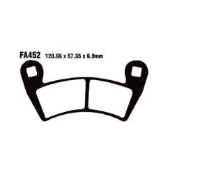 PASTIGLE FRENO TT EBC MESCOLA ORGANICA MOTO CODICE R1145200