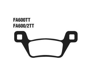 PASTIGLE FRENO TT EBC MESCOLA ORGANICA MOTO CODICE R1160002