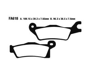 PASTIGLE FRENO TT EBC MESCOLA ORGANICA MOTO CODICE R1161800