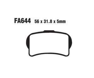 PASTIGLE FRENO TT EBC MESCOLA ORGANICA MOTO CODICE R1164400
