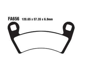 PASTIGLE FRENO TT EBC MESCOLA ORGANICA MOTO CODICE R1165600