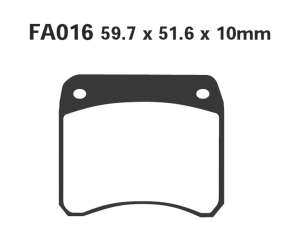 PASTIGLE FRENO EBC MESCOLA ORGANICA MOTO CODICE R1201600