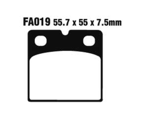 PASTIGLE FRENO EBC MESCOLA ORGANICA MOTO CODICE R1201900