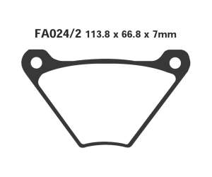 PASTIGLE FRENO EBC MESCOLA ORGANICA MOTO CODICE R1202402