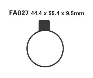 PASTIGLE FRENO EBC MESCOLA ORGANICA MOTO CODICE R1202700