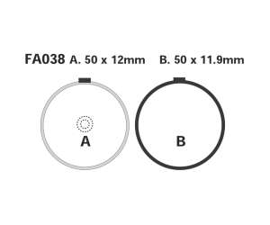 PASTIGLE FRENO EBC MESCOLA ORGANICA MOTO CODICE R1203800