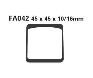PASTIGLE FRENO EBC MESCOLA ORGANICA MOTO CODICE R1204200