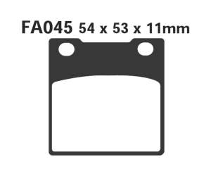 PASTIGLE FRENO EBC MESCOLA ORGANICA MOTO CODICE R1204500